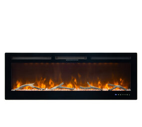 Oppio Paris - 127 CM INBOUW Elektrische Sfeerhaard MET VERWARMING + WIFI + APP FUNCTIE