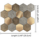 Oppio Koper XL Taupe Grijs HEXAGON - Zelfklevend Mozaiek 29.2x25.4x4mm Oppio Koper XL Taupe Grijs HEXAGON - Zelfklevend Mozaiek 29.2x25.4x4mm
