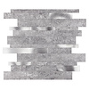 Grijs-Zilver Natuursteen ALU Wildverband - Zelfklevend Mozaiek 303x298x4mm