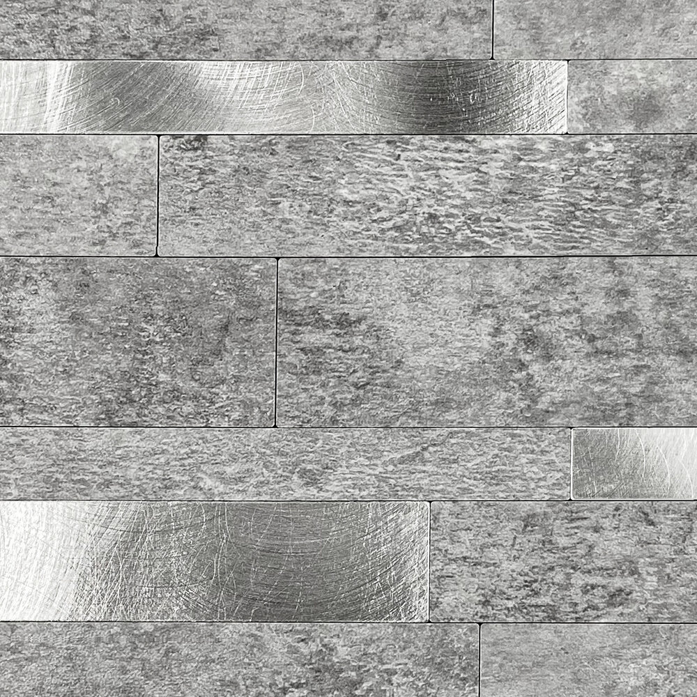 Oppio Grijs-Zilver Natuursteen ALU Wildverband - Zelfklevend Mozaiek 303x298x4mm Oppio Grijs-Zilver Natuursteen ALU Wildverband - Zelfklevend Mozaiek 303x298x4mm