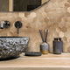Oppio Geborsteld Brons HEXAGON - Zelfklevend Mozaiek 291x286x4mm Oppio Geborsteld Brons HEXAGON - Zelfklevend Mozaiek 291x286x4mm