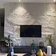 Oppio 3D XL WIT Rockstone Wandpaneel 60x120