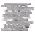 Grijs-Zilver Natuursteen ALU Wildverband - Zelfklevend Mozaiek 303x298x4mm