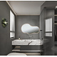 Oppio NEBULA – 80 CM ( Randloos ) Toilet / Badkamerspiegel met verlichting Oppio NEBULA – 80 CM ( Randloos ) Toilet / Badkamerspiegel met verlichting