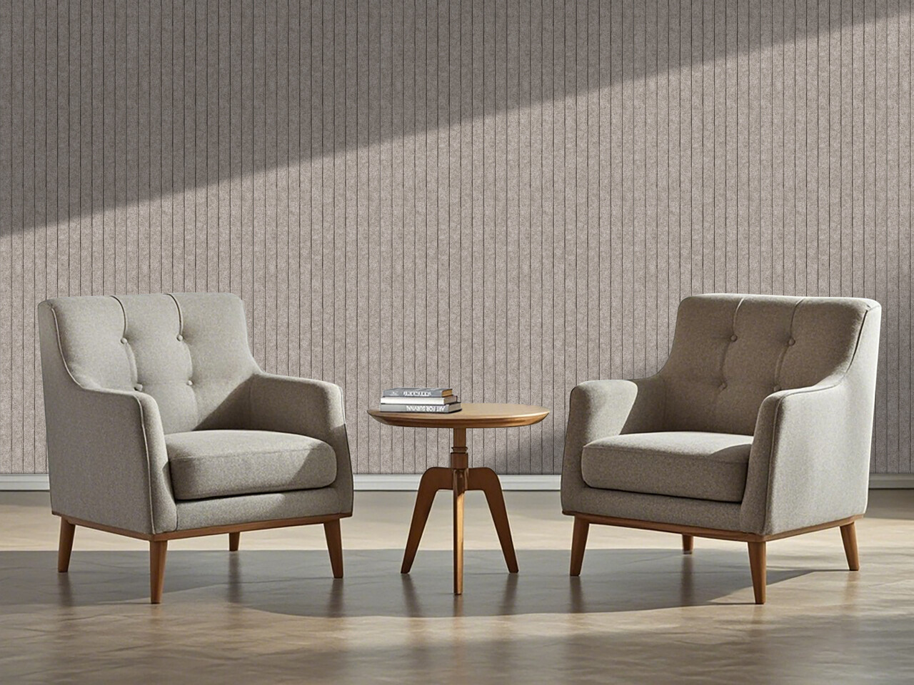 Oppio OPPIO Viltpaneel TAUPE - JAPANDI - 60x280 cm - Brandvertragend & Geluiddempend