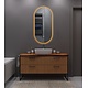 Oppio ELLIPS - 40x75 CM ( GOUD ) Toilet / Badkamerspiegel met verlichting Oppio ELLIPS - 40x75 CM ( GOUD ) Toilet / Badkamerspiegel met verlichting