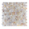 SHELL Tiles - Mother of PEARL HEXAGON wit - Zelfklevend Mozaiek 305x305x3.3mm