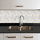 Oppio Wit Marmerlook met GOUDEN ALU Wildverband - Zelfklevend Mozaiek 303x298x4mm Oppio Wit Marmerlook met GOUDEN ALU Wildverband - Zelfklevend Mozaiek 303x298x4mm