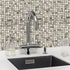 Geborsteld MINI blokjes Goud - Zelfklevend Mozaiek 265x265x4mm
