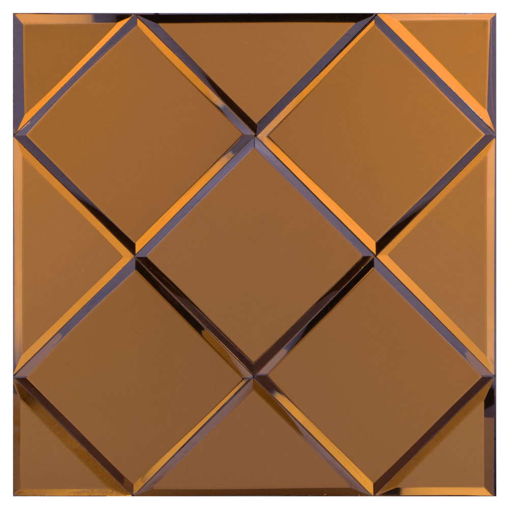 Oppio COPPER Glass Mat - Zelfklevend Mozaiek 300x300x4mm
