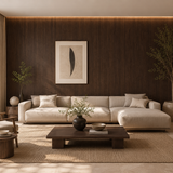 120x280x0.8 cm - Houten Wandpaneel ESPRESSO ESSENCE - MES  & GROEF