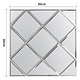 Oppio Silver Glass Mat - Zelfklevend Mozaiek 300x300x4mm Oppio Silver Glass Mat - Zelfklevend Mozaiek 300x300x4mm