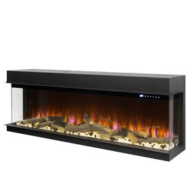 Oppio Amsterdam - 127 CM 3D INBOUW Elektrische Sfeerhaard MET VERWARMING + WIFI + APP FUNCTIE Oppio Amsterdam - 127 CM 3D INBOUW Elektrische Sfeerhaard MET VERWARMING + WIFI + APP FUNCTIE