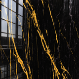 Oppio €37 PER PANEEL - 120x280x0,3 cm - PVC Wandpaneel Ceasar Black - Zwart Goud Hoogglans Oppio €37 PER PANEEL - 120x280x0,3 cm - PVC Wandpaneel Ceasar Black - Zwart Goud Hoogglans