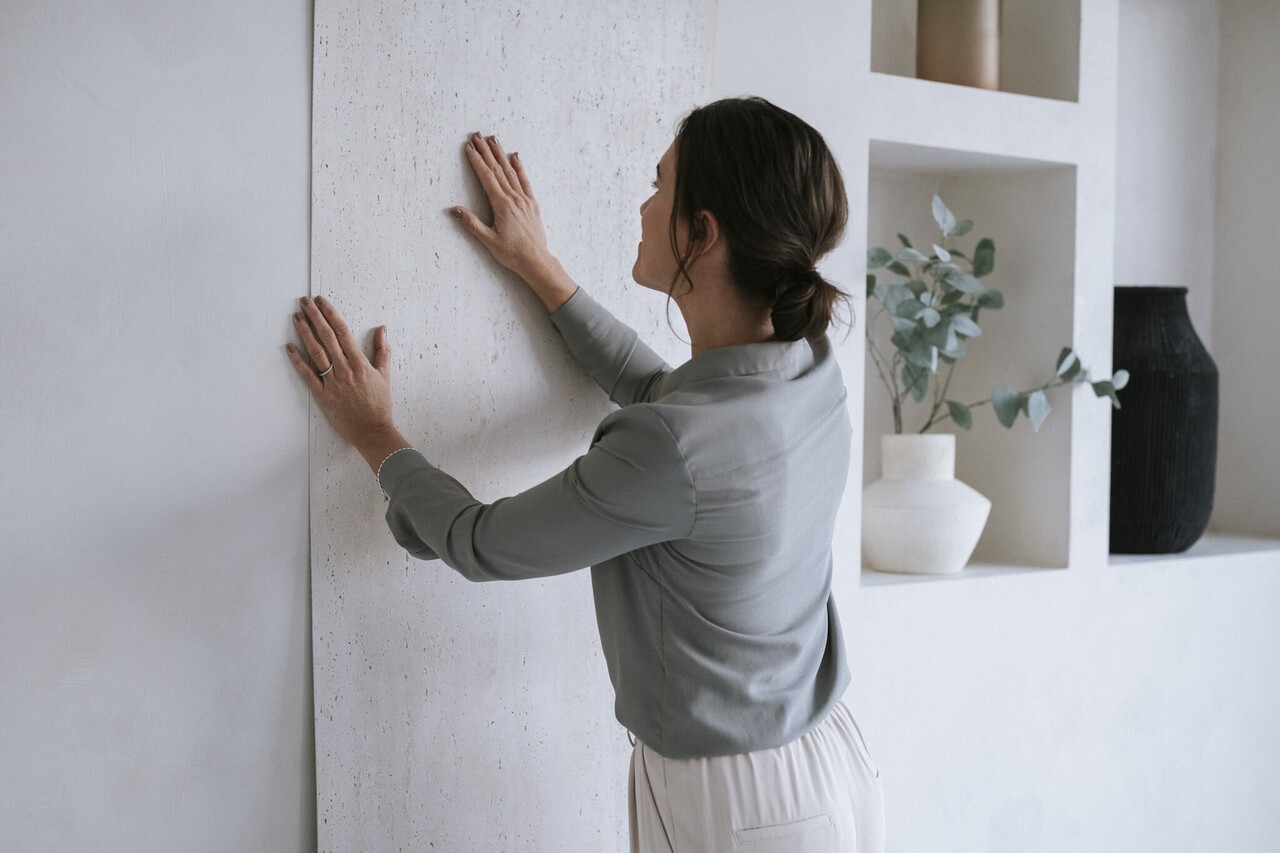 MUOZO MUOZO - Italy Travertin 280x60 Flexibele Wandpanelen MUOZO MUOZO - Italy Travertin 280x60 Flexibele Wandpanelen