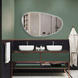 Oppio NOVA – 100 CM ( Randloos ) Toilet / Badkamerspiegel met verlichting