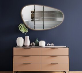 Oppio NOVA – 60 CM ( Randloos ) Toilet / Badkamerspiegel met verlichting