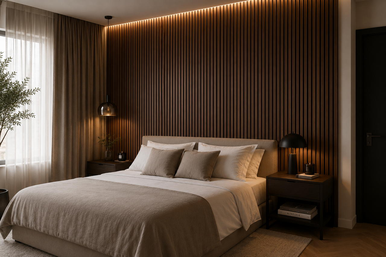 Oppio €25 PER PANEEL - 60x260 cm WENGE akoestische wand panelen Oppio €25 PER PANEEL - 60x260 cm WENGE akoestische wand panelen