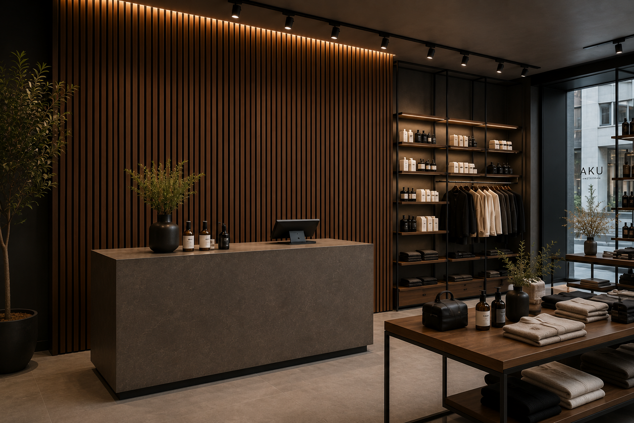 Oppio €25 PER PANEEL - 60x260 cm WENGE akoestische wand panelen Oppio €25 PER PANEEL - 60x260 cm WENGE akoestische wand panelen