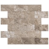 Oppio Natuursteen Taupe METRO - Zelfklevend Mozaïek