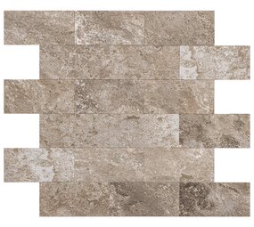 Oppio Natuursteen Taupe METRO - Zelfklevend Mozaïek