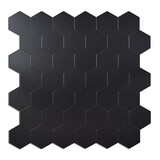 Oppio XL Midnight Black HEXAGON MAT - Zelfklevende Mozaïek Oppio XL Midnight Black HEXAGON MAT - Zelfklevende Mozaïek