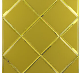Oppio GOLD Glass Mat - Zelfklevend Mozaiek 300x300x4mm Oppio GOLD Glass Mat - Zelfklevend Mozaiek 300x300x4mm
