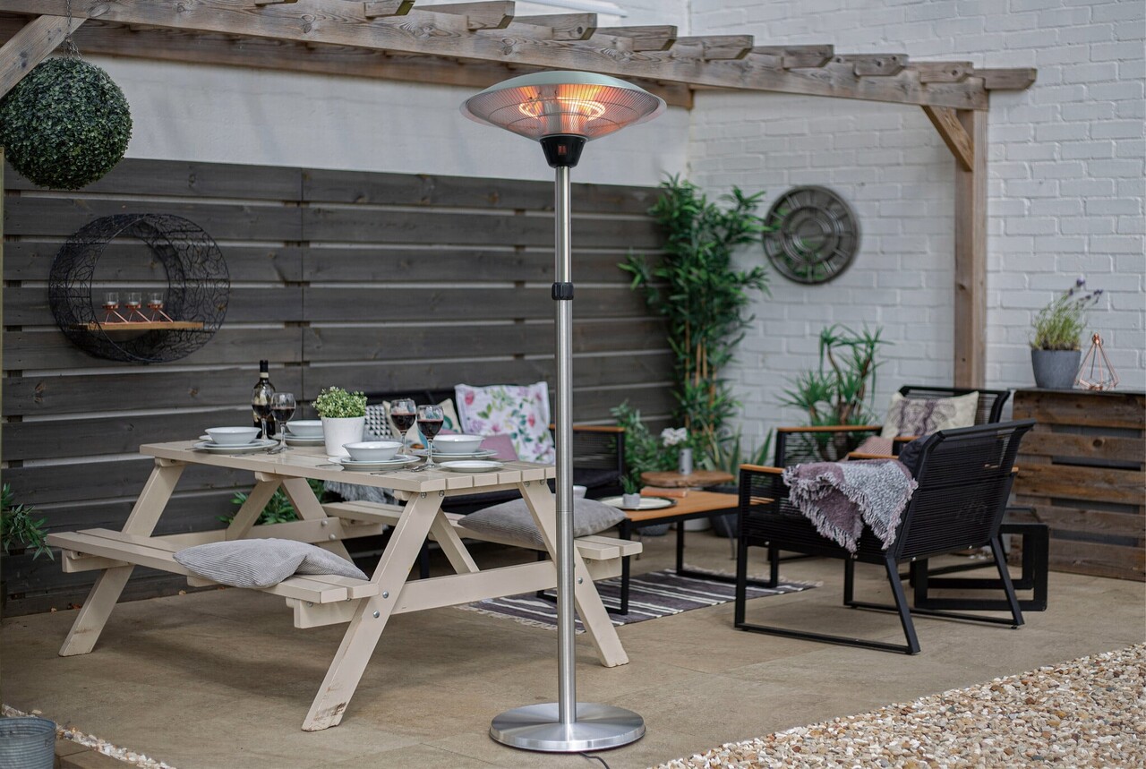 Oppio OPPIO Elektrische PRO Rond Terrasverwarmer 2100W ( STAAND ) - WIFI FUNCTIE Oppio OPPIO Elektrische PRO Rond Terrasverwarmer 2100W ( STAAND ) - WIFI FUNCTIE