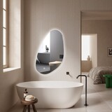Oppio AQUA - 39.2x60 CM ( Randloos ) Toilet / Badkamerspiegel met verlichting