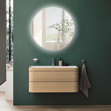 Oppio LUNA - 40 CM ( Randloos ) Badkamerspiegel met verlichting