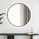 Oppio LUNA - 60 CM ( ZWART ) Badkamerspiegel met verlichting