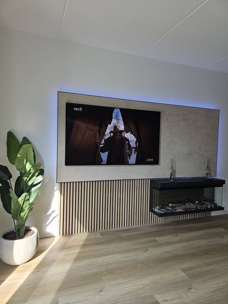 Oppio Amsterdam - 152 CM 3D INBOUW Elektrische Sfeerhaard MET VERWARMING + WIFI + APP FUNCTIE Oppio Amsterdam - 152 CM 3D INBOUW Elektrische Sfeerhaard MET VERWARMING + WIFI + APP FUNCTIE