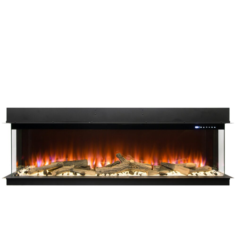 Oppio Amsterdam - 127 CM 3D INBOUW Elektrische Sfeerhaard MET VERWARMING + WIFI + APP FUNCTIE Oppio Amsterdam - 127 CM 3D INBOUW Elektrische Sfeerhaard MET VERWARMING + WIFI + APP FUNCTIE