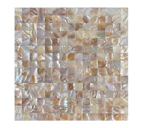 Oppio SHELL Tiles - Beige - Mother of PEARL - Zelfklevend Mozaiek 305x305x3.3mm
