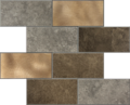 Koper XL Taupe Grijs METRO - Zelfklevend Mozaiek 30.5x30.5x4mm