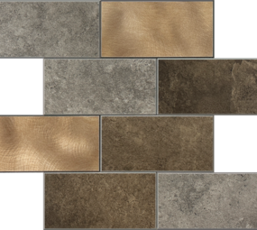 Oppio Koper XL Taupe Grijs METRO - Zelfklevend Mozaiek 30.5x30.5x4mm Oppio Koper XL Taupe Grijs METRO - Zelfklevend Mozaiek 30.5x30.5x4mm