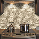Oppio XL Geborsteld Goud - Grote blokken - Zelfklevend Mozaiek 305x305x4mm Oppio XL Geborsteld Goud - Grote blokken - Zelfklevend Mozaiek 305x305x4mm