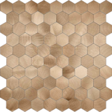 Oppio Geborsteld Brons HEXAGON - Zelfklevend Mozaiek 291x286x4mm
