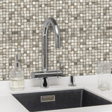 Oppio Geborsteld MINI blokjes Goud - Zelfklevend Mozaiek 265x265x4mm Oppio Geborsteld MINI blokjes Goud - Zelfklevend Mozaiek 265x265x4mm