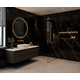 Oppio €37 PER PANEEL - 120x280x0,3 cm - PVC Wandpaneel Ceasar Black - Zwart Goud Hoogglans Oppio €37 PER PANEEL - 120x280x0,3 cm - PVC Wandpaneel Ceasar Black - Zwart Goud Hoogglans