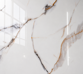 Oppio €37 PER PANEEL - 120x280x0,3 cm - PVC Wandpaneel Calacatta Gold Hoogglans