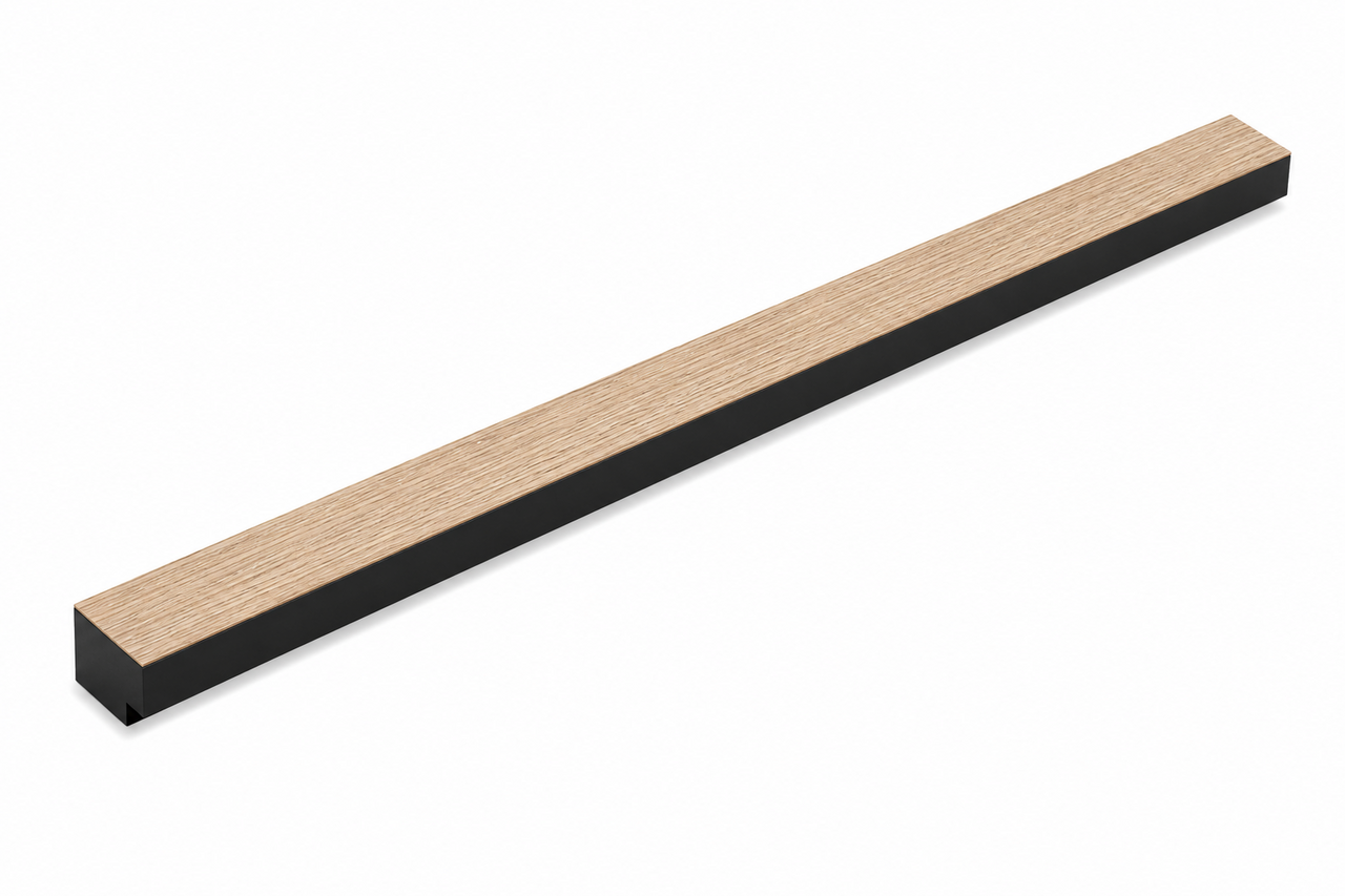 Oppio Eindlat Lattenwand kleur: Walnoot 260x2,7x1.6 Oppio Eindlat Lattenwand kleur: Walnoot 260x2,7x1.6