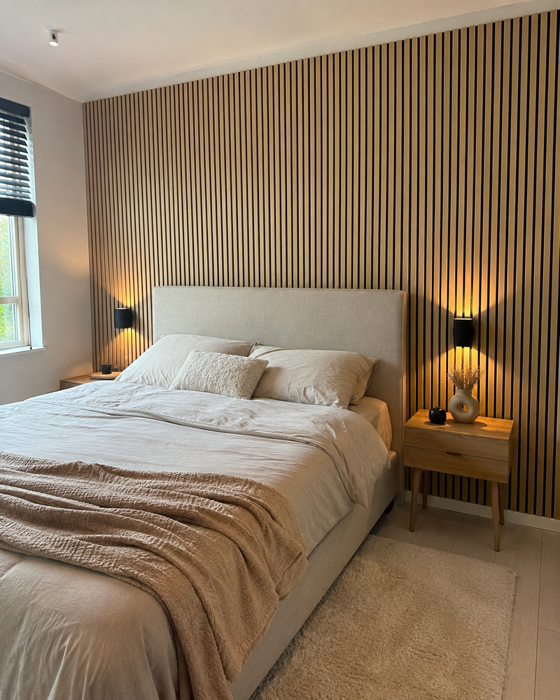 Oppio €25 PER PANEEL - 60x260 cm LICHT EIKEN BEIGE akoestische wand panelen Oppio €25 PER PANEEL - 60x260 cm LICHT EIKEN BEIGE akoestische wand panelen