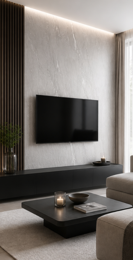 Oppio €54 PER PANEEL - 120x280x0,3 cm - PVC Wandpaneel SLATE GREY -  MAT