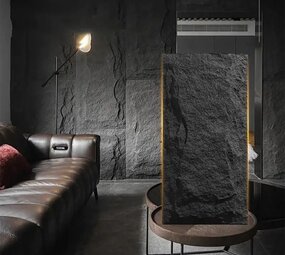 Oppio 3D XL ANTRACIET Rockstone Wandpaneel 60x120