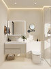 COSMO make-up spiegel (ZWART) Toilet / Badkamerspiegel met verlichting