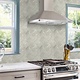 Oppio XL Visgraat Stone Taupe - Zelfklevend Mozaïek