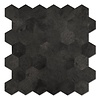 XL Antraciet Leisteen HEXAGON - Zelfklevend Mozaïek  290x288mm