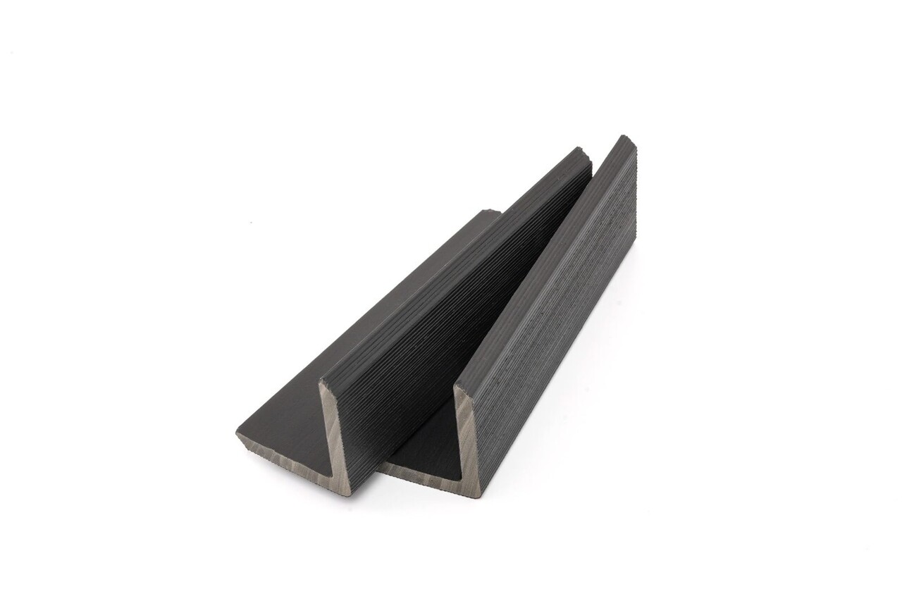 Oppio BLACK - HOEKPROFIEL 290x5x5 cm WPC ( 360° volledig bedekkende beschermlaag )