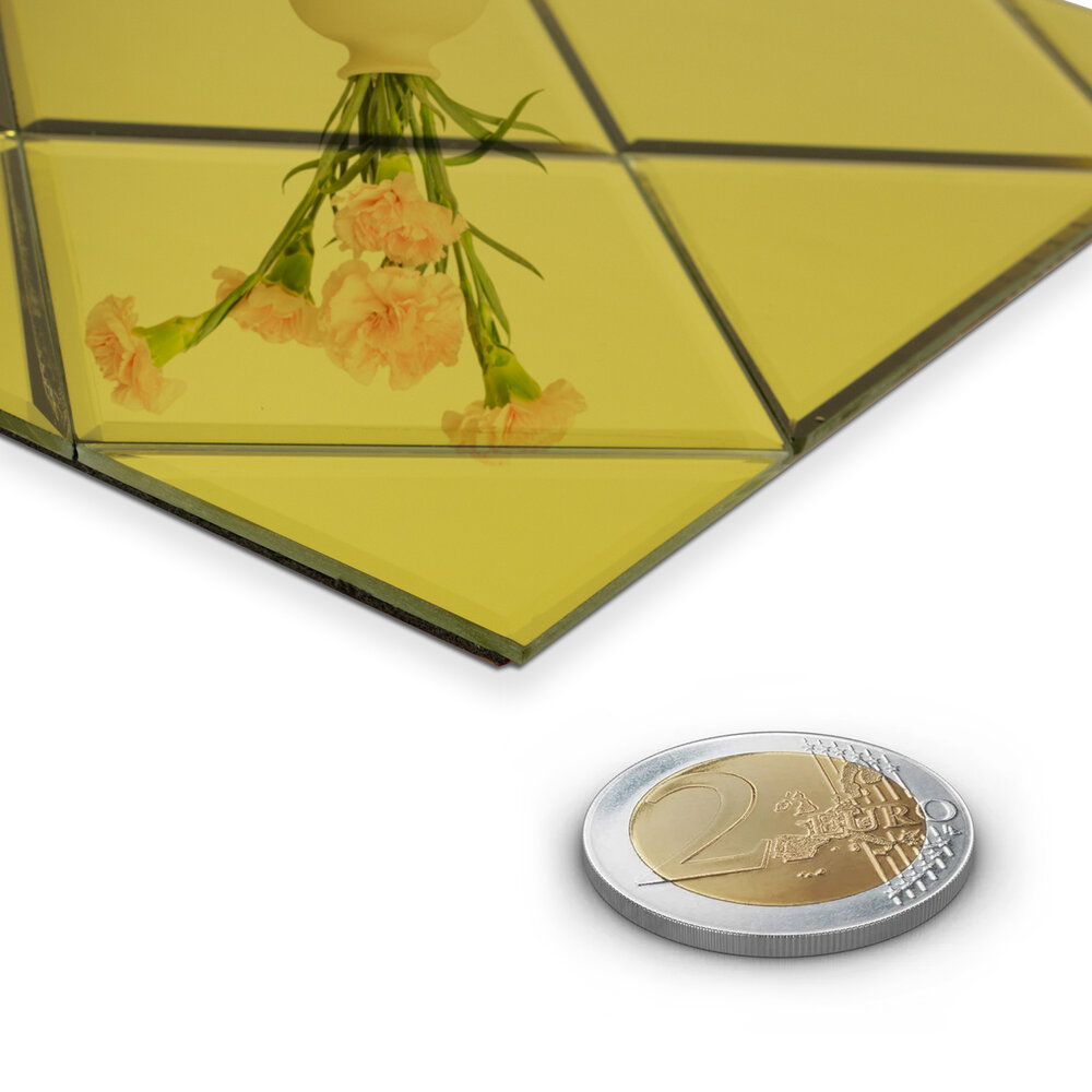 Oppio GOLD Glass - Zelfklevend Mozaiek 300x300x4mm